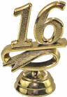 2 1/4" Gold "16" Year Date Trophy Trim Piece