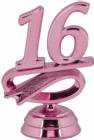 2 1/4" Pink "16" Year Date Trophy Trim Piece