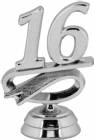 2 1/4" Silver "16" Year Date Trophy Trim Piece