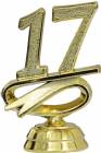 2 1/4" Gold "17" Year Date Trophy Trim Piece