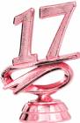 2 1/4" Pink "17" Year Date Trophy Trim Piece