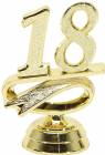 2 1/2" Gold "18" Year Date Trophy Trim Piece