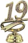 2 1/2" Gold "19" Year Date Trophy Trim Piece