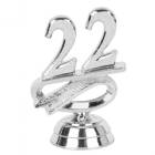 2 1/2" Silver "22" Year Date Trophy Trim Piece