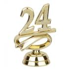 2 1/2" Gold "24" Year Date Trophy Trim Piece