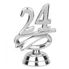 2 1/2" Silver "24" Year Date Trophy Trim Piece