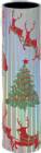 18" Christmas Round Trophy Column