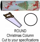 Round Christmas Trophy Column - Cut to Length