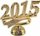 2 1/4" Gold "2015" Year Date Trophy Trim Piece