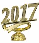 2 1/4" Gold "2017" Year Date Trophy Trim Piece