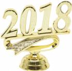 2 1/2" Gold "2018" Year Date Trophy Trim Piece