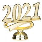 2 1/2" Gold "2021" Year Date Trophy Trim Piece