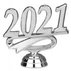2 1/2" Silver "2021" Year Date Trophy Trim Piece