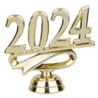 2 1/2" Gold "2024" Year Date Trophy Trim Piece