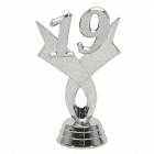 3" Silver "19" Year Date Trophy Trim Piece
