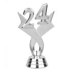 3" Silver - "24" Year Date Trophy Trim Piece