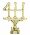 2 1/2" 4 - H Trophy Trim Piece