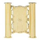 Gold 7 5/16" 2-Column Riser with Plate Holder