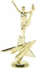 6 1/2" Cheerleader Star Series Trophy Figure Gold