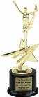 8 1/2" Cheerleader Star Series Trophy Kit with Pedestal Base