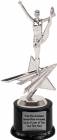 8 1/4" Cheerleader Star Series Trophy Kit with Pedestal Base