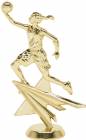 6 1/4" Basketball Female Star Series Trophy Figure Gold