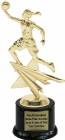 8 1/4" Basketball Female Star Series Trophy Kit with Pedestal Base