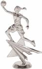 6 1/4" Basketball Female Star Series Silver Trophy Figure