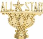 2 1/2" All Star Gold Trophy Trim Piece