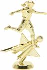 6" Soccer Female Star Series Gold Trophy Figure