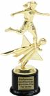 8" Soccer Female Star Series Trophy Kit with Pedestal Base