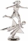 6" Soccer Female Star Series Silver Trophy Figure