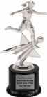 8" Soccer Female Star Series Trophy Kit with Pedestal Base