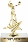 6 3/4" Volleyball Female Star Series Trophy Kit