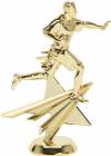 Gold 6" Flag Football Male Star Series Trophy Figure