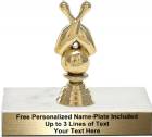 3 3/4" Bowling Ball & Crossed Pins Trophy Kit