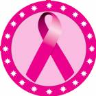 2" Pink Awareness Ribbon Trophy Insert