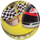 2" Checkered Race Flag Epoxy Dome Trophy Insert