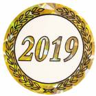 2" Hologram 2019 Year Mylar Trophy Insert