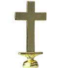 5" Metal Cross Gold Trophy Figure