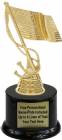 5 1/4" USA Flag Trophy Kit with Pedestal Base