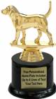 5 1/4" Beagle Dog Trophy Kit with Pedestal Base