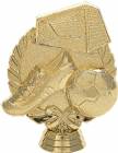 4 3/8" Wreath Soccer with Ball Gold Trophy Figure