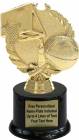 6 1/4" Wreath Series Basketball Trophy Kit with Pedestal Base