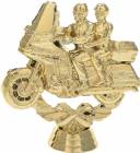 4" Wreath Series Touring Bike Gold Trophy Figure