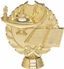 4" Wreath Series Lamp of Knowledge Gold Trophy Figure