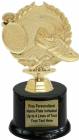 6 1/2" Wreath Series Track Trophy Kit with Pedestal Base