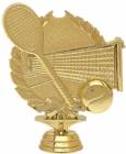 4 3/4" Wreath Series Tennis Gold Trophy Figure