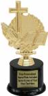 7 1/4" Wreath Series Cross Trophy Kit with Pedestal Base