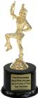 6 3/8" Majorette Trophy Kit with Pedestal Base